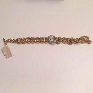 Michael Kors gold and pavé Diamond bracelet NWT